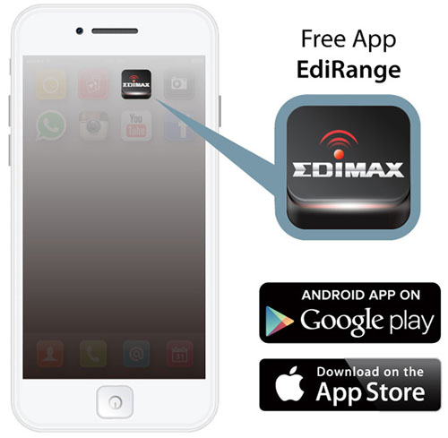 Edimax EW-7438AC Smart AC750 Wi-Fi Extender, Access Point, Wi-Fi Bridge, EdiRange App